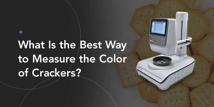HunterLab Aeros spectrophotometers for measuring the color of crackers